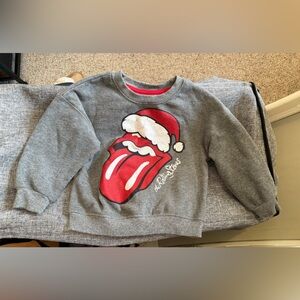The Rolling Stones Gray and Red Sweatshirt